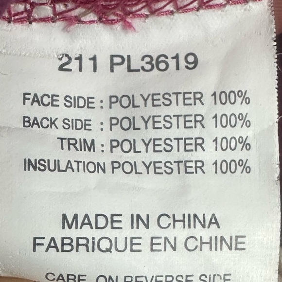 Columbia Women's Size L Cream Purple Fleece Jacket Full Zip Outdoor - Picture 6 of 7